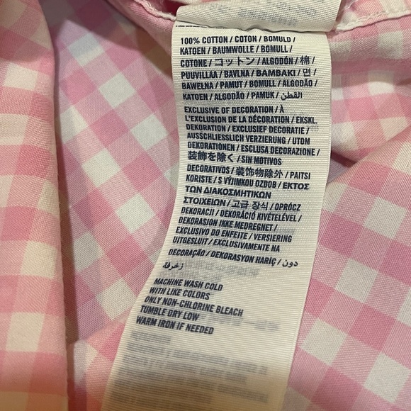 Abercrombie Kids Boy's Dress Muscle Shirt Pink White Gingham Size XL Easter - Picture 6 of 10